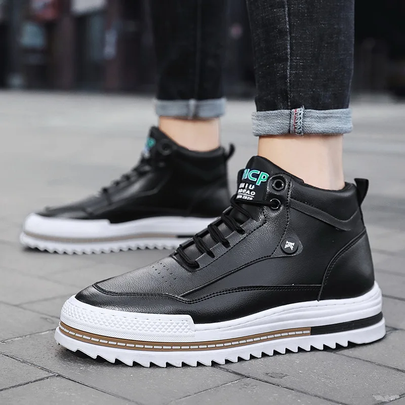 

Зимние/весенние модные повседневные ботильоны, мужская обувь, высококачественные взрослые резиновые ботинки из искусственной кожи для снега, Мужская рабочая обувь, обувь, кроссовки