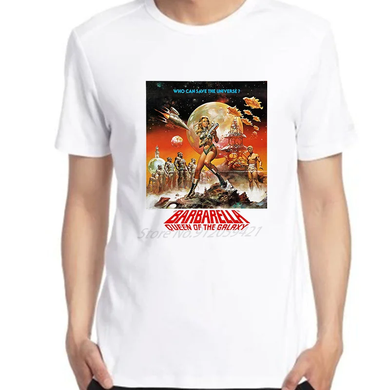 Футболка Barbarella с изображением королевы Галактики повседневная мужская футболка