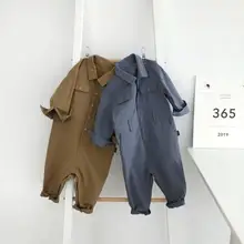 Новая мода для девочек, Комбинезоны для мальчиков сезон весна-осень; модные детские длинные брюки От 1 до 6 лет PZ832