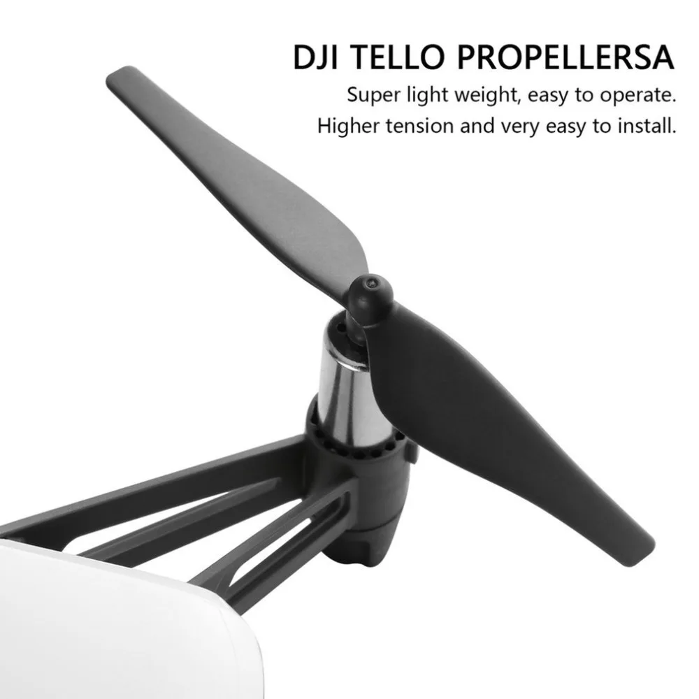 4 шт. быстросъемные пропеллеры для дрона DJI Tello Mini Drone Propeller CCW/CW реквизит запасные части Аксессуары для дрона