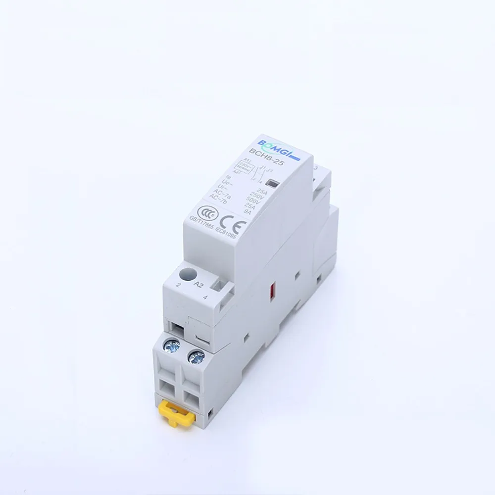 BCH8 Американская классификация проводов 2р 25A контактор переменного тока 220 V/230 V 50/60HZ Din rail бытовой AC Контактор В соответствии с стандартом 2NO 2NC и 1NO 1NC