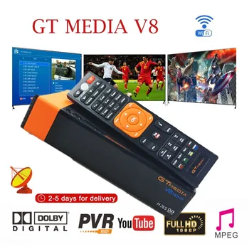 

GT Media V8 Nova DVB-S2 Freesat Satellite Receiver V8 Super New Version H.265 WIFI+4Year Europe Spain PT DE PO CCcam TV decoder