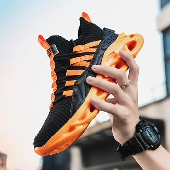 

Fashion Men Casual Shoes 2020 brand sneakers men Lightweight Lace-up Walking Sneakers trainer Male Footwear18976