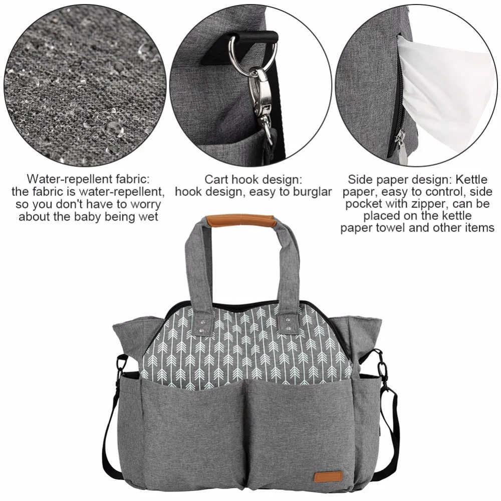 Baby Bags Messenger Large Diaper Bag Organizer Design Nappy Bags For Mom Fashion Mother Maternity Bag Stroller