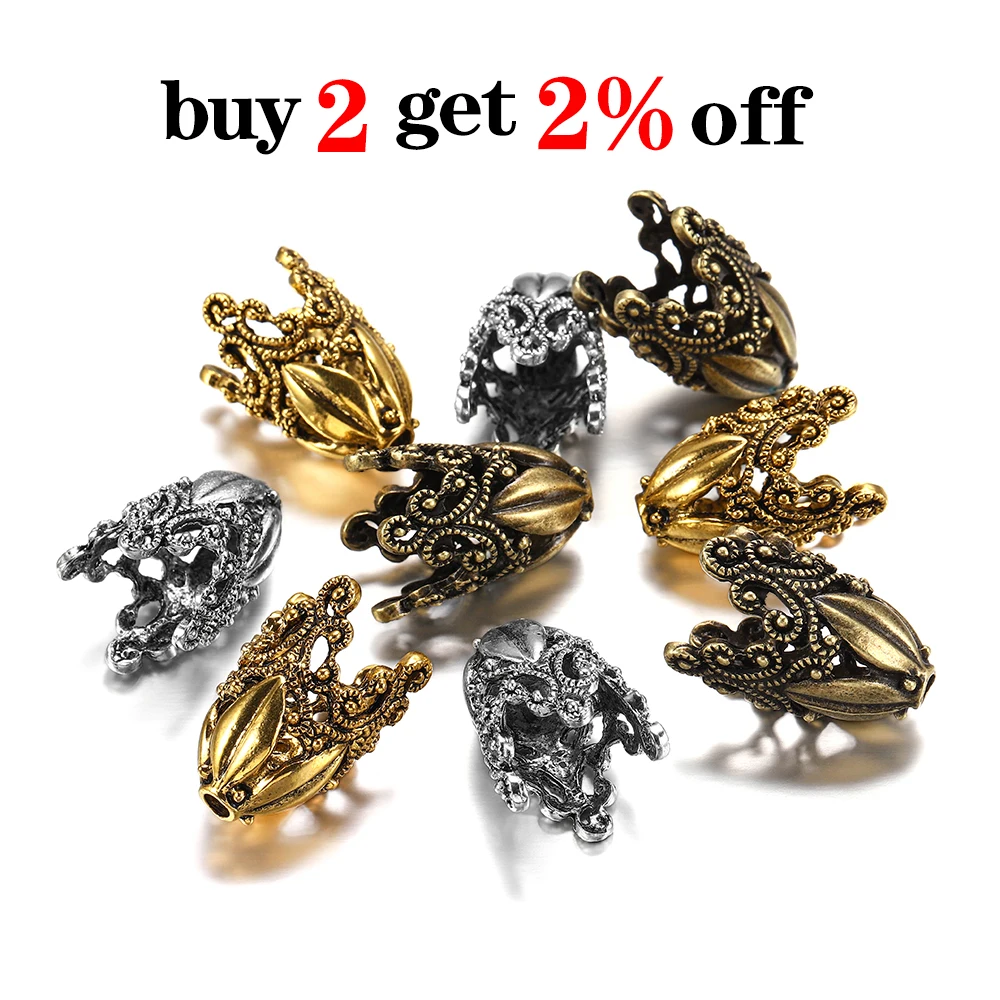 Flower Bead Caps Connectors 2