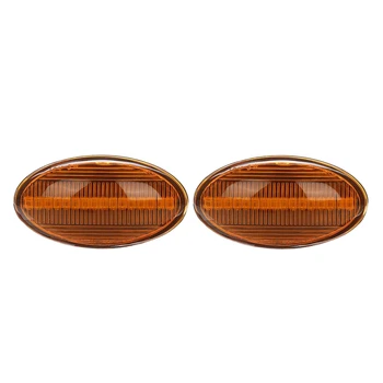 

2Pcs Car Dynamic LED Side Repeater Indicator Light Flowing Side Marker Signal Lamp Light for BMW Mini Cooper R50 R52 R53 2002-20