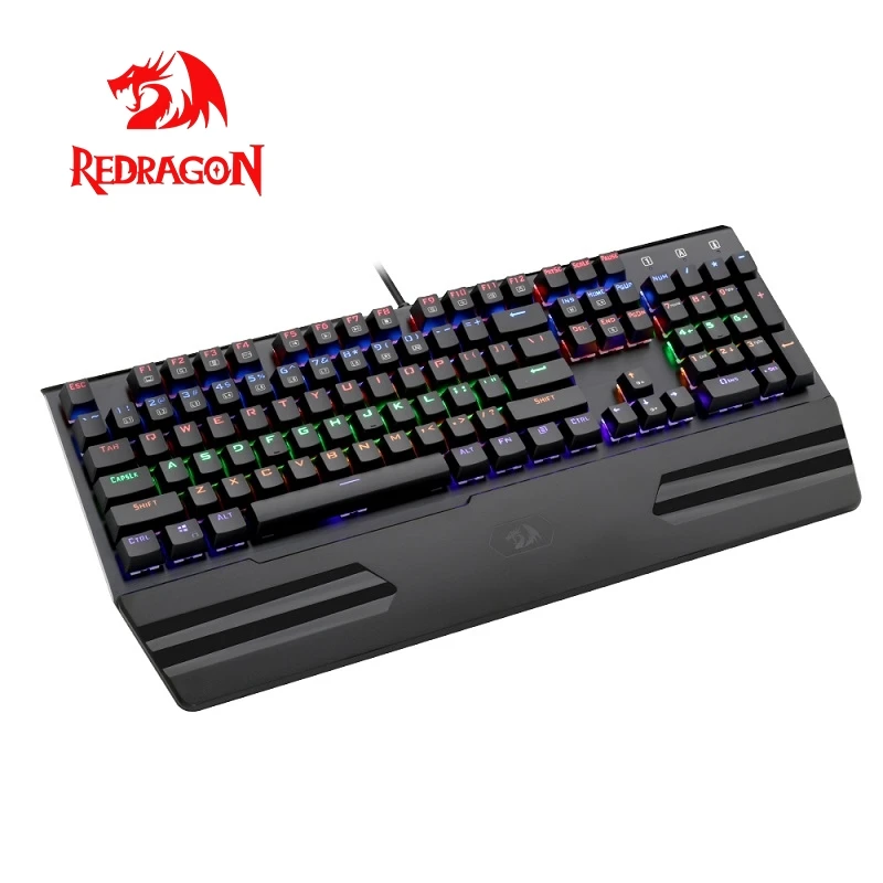 Redragon K560 Радужная алюминиевая USB Механическая игровая клавиатура синий