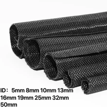 Expandable Braided Cable Sleeve PET Self Closing Insulated Flexible Pipe Hose Wire Wrap Protect