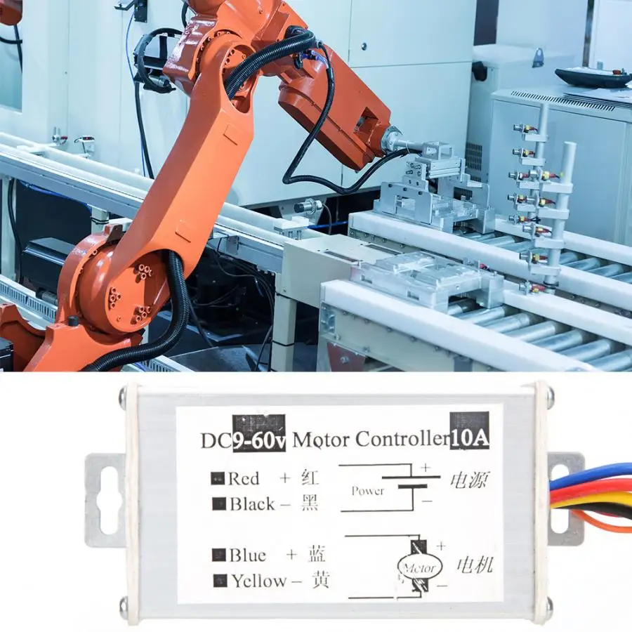 DC 9-60V 10A 25 кГц Скорость контроллер Высокое качество PWM драйвер регулятора мотора Скорость контроллер