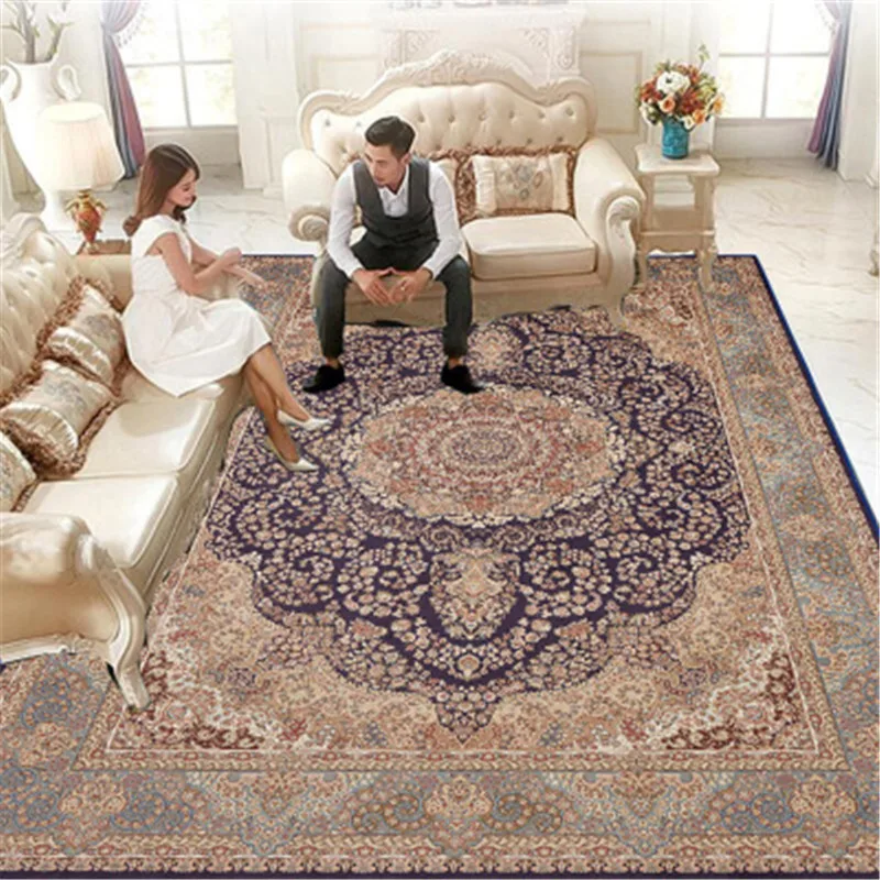 Большой персидский ковер Grand Tapis гостиная диван спальня желтый черный турецкий