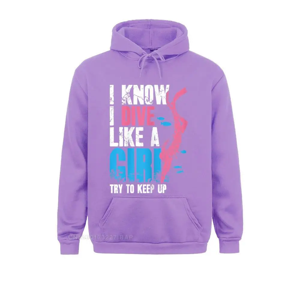 Sudadera con capucha para mujer, con la frase "Sé que buceo como una chica, trato de mantener el ritmo", sudadera con capucha para mujer, sudadera con capucha, sudadera con capucha de moda y fitness,