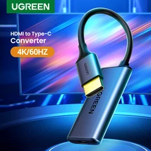 UGREEN USB C HDMI adaptörü 4K/60Hz Xiaomi MacBook Huawei Mate HDMI C tipi dönüştürücü 3D HDR HDMI tipi C HDMI USB C