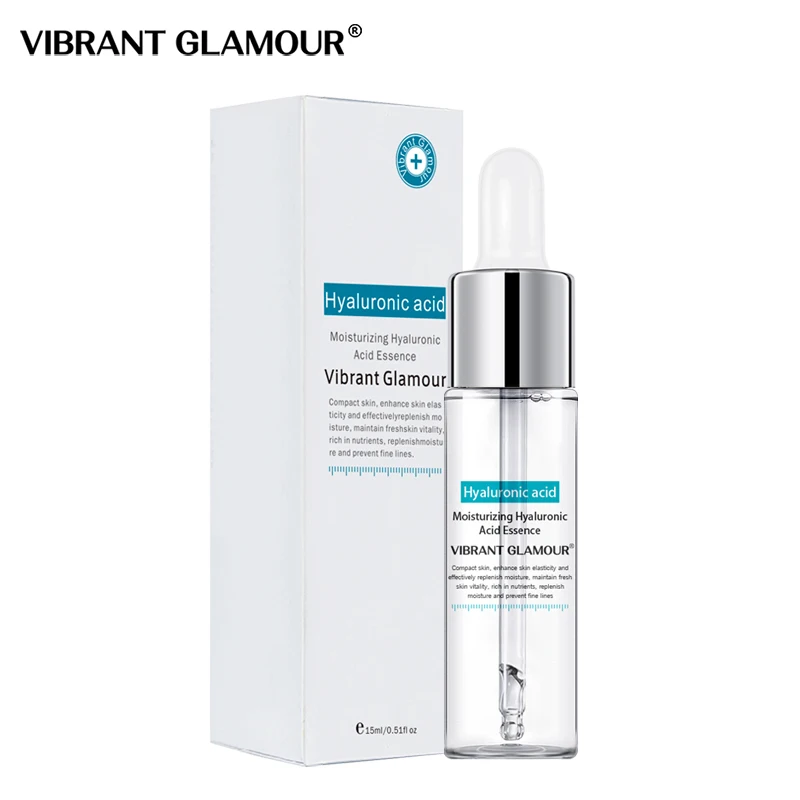 

15ml VIBRANT GLAMOUR Hyaluronic Acid Shrink Pore Face Serum Anti-Aging Moisturizing Whitening Essence Face Cream Dry Skin Care