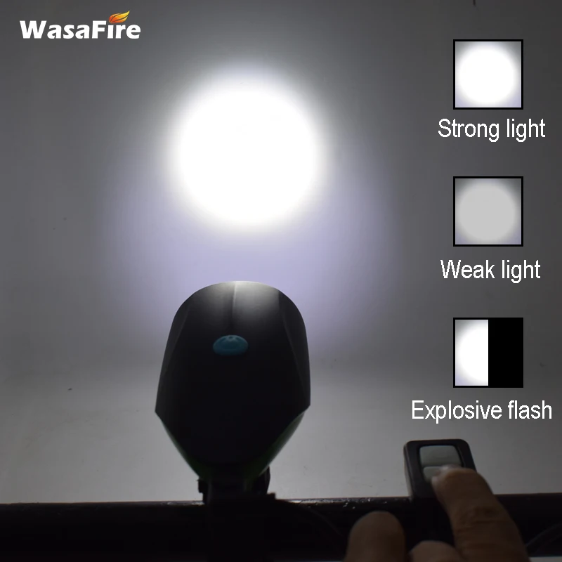Велосипедный светильник WasaFire для велотренажера, светодиодный сигнальный светильник с колокольчиком, многофункциональная лампа для горного велосипеда