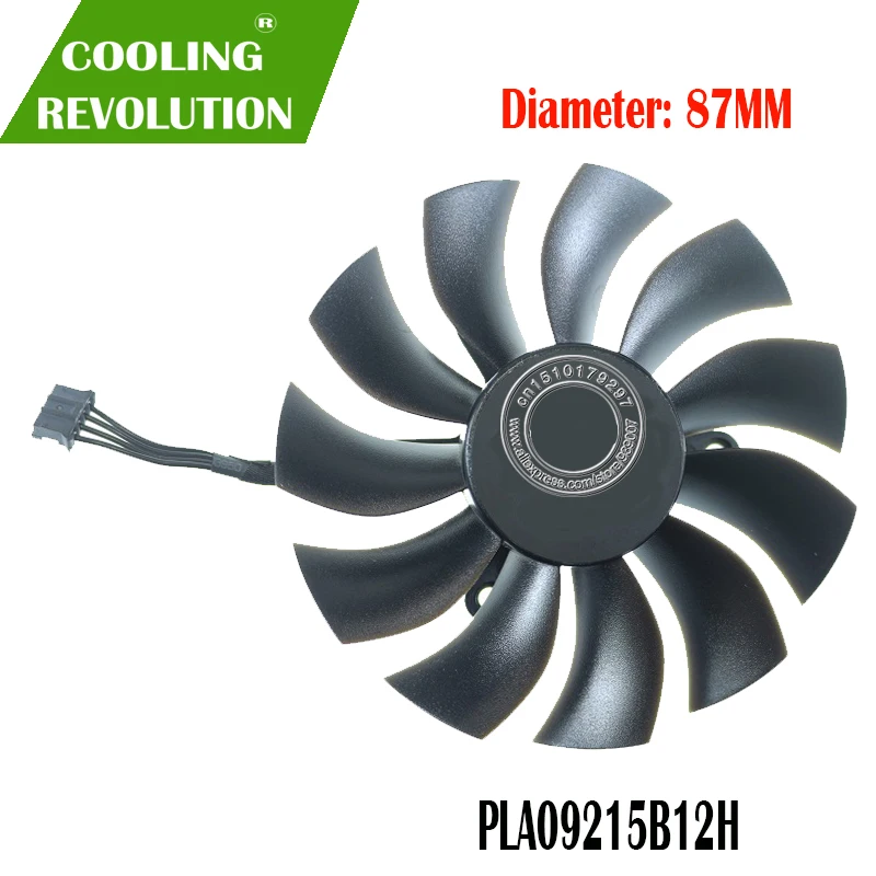 Графический вентилятор PLA09215B12H DC12V 0.55A 4PIN для EVGA GEFORCE GTX 1060 GTX1060 SC MINI ideo Вентилятор
