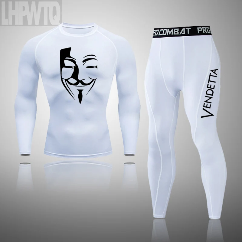 Winter Thermal Underwear Sets Men Rashguard Men's Compression Quick Drying Thermo Lingerie Long Johns long johns