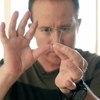 

wholesale 20 pcs Shift Self Bending Paperclip Magic Trick Magie Mentalismo Illusion With Instructions Close up Mind Magic