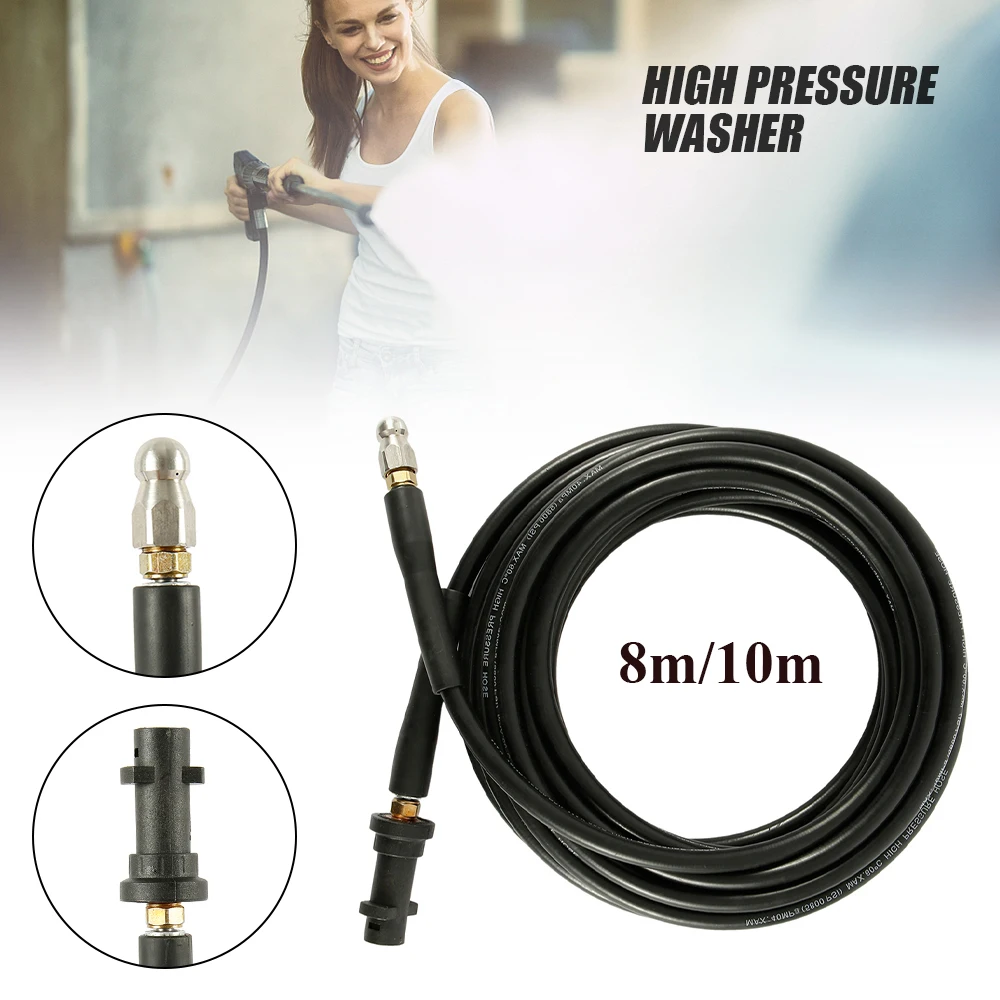 

8m 10m Sewer Drain Water Cleaning Hose for Karcher K1 K2 K3 K4 K5 K6 K7 High Pressure Washer