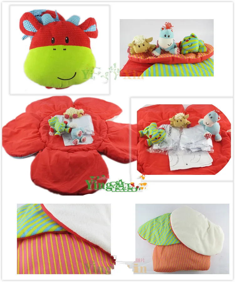 Многофункциональный надувной детский игровой коврик, игровое одеяло, красный бык-надувной матрас, детский игровой коврик