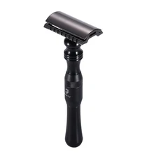 1 Бритва 10 лезвий для мужчин бритва с двойным лезвием Бритва для влажного бритья металлическая бритва из цинкового сплава Ручные бритвы для бороды