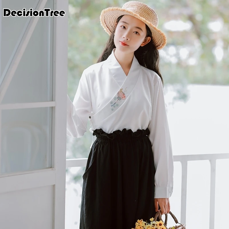 

2019 chinese traditional women's tang tops oriental shirts for men hanfu blouse cheongsam vintage style clothing