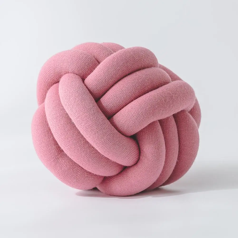 Leather pink TPFOCUS 25~ 30 см комфортное спальное постельное белье ручной работы декоративные узелки мяч форма Подушка 1 шт - Цвет: Leather pink