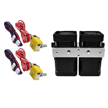 

for 3D Printer Accessories Pla Consumables MK8 Double Head Injection Extruder Prusa I3 1.75mm Nozzle Kit