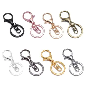 

10Pcs Metal Swivel Clasp Key Ring Metal Lobster Claw Clasp Hook Make Your Own Key Ring Lanyard Keyrings Keychain Jewelry