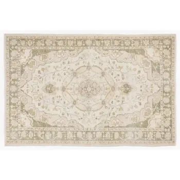 

Handmade Beige Vintage English English Area Rug 184x286 Cm-6'0''X9'5''