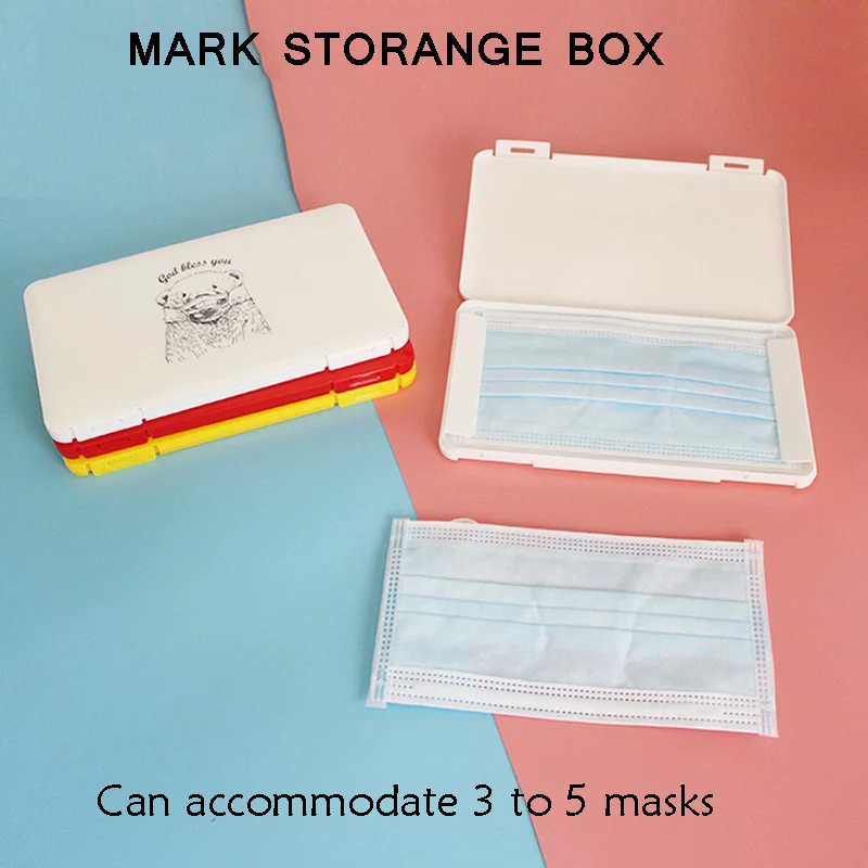 Portable Face Masks Organizer Dustproof and Moisture-Proof Cover Holder Mask Storage Seal Box Household Accessories (9)