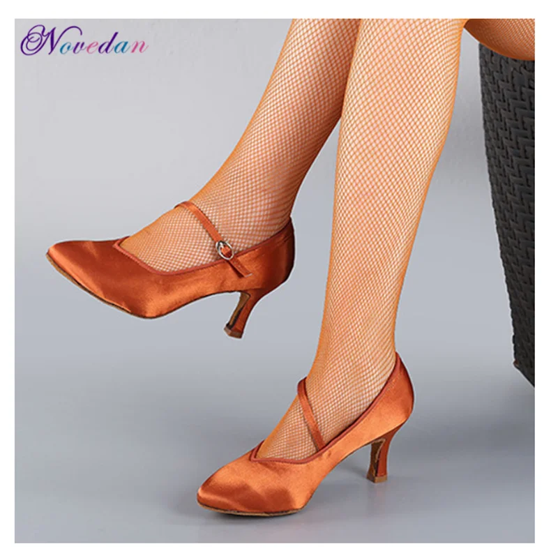 Women Dance Shoes High Low Heel Ballroom
