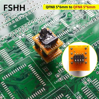 

Mini series 5mm*6mm QFN8 to 5mm*6mm QFN8 test socket WSON8 TO DFN8 Chip solderless adapter test socket