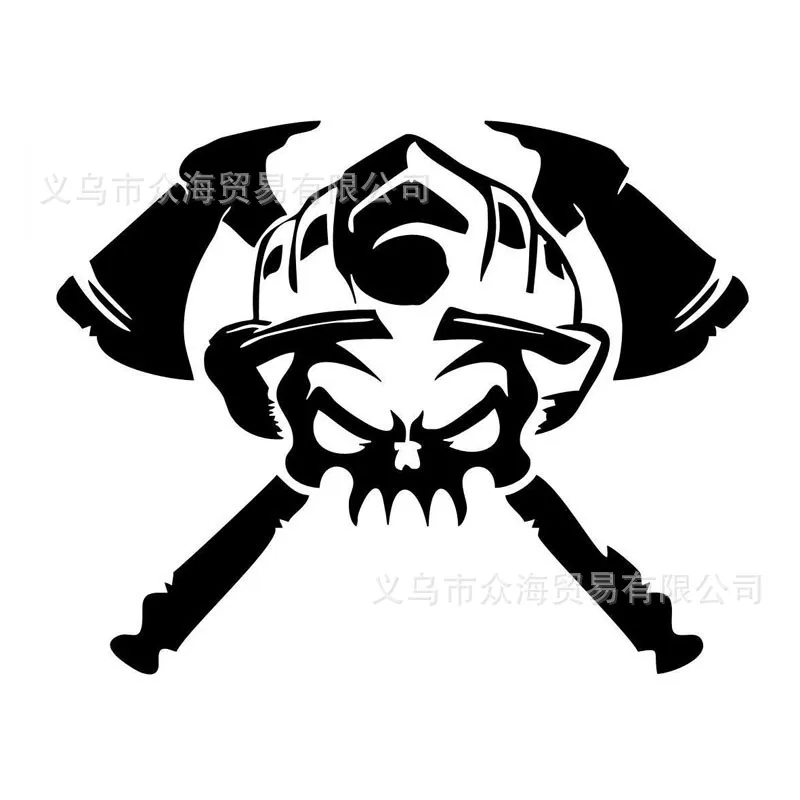C096 международная торговля стиль череп Bone Bumper стикер s пожарные череп креативный автомобильный стикер Цветочные наклейки