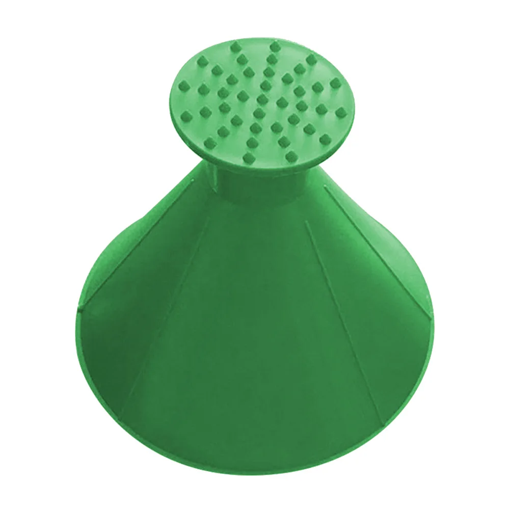 2 In 1 Tool Oil Funnel Round Ice Scraper Car Windshield Scraper Snow Remover Brush E2S - Цвет: Green 1