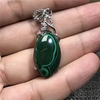 

Genuine Natural Green Malachite Pendant Jewelry For Woman Lady Man Crystal 37x14x7mm Beads Chrysocolla Horse Eye Gemstone AAAAA