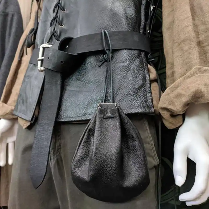 medieval leather drawstring coin pouch bag renaissance vintage handbag viking pirate cosplay belt purse accessory for men women aliexpress medieval leather drawstring coin pouch bag renaissance vintage handbag viking pirate cosplay belt purse accessory for men women