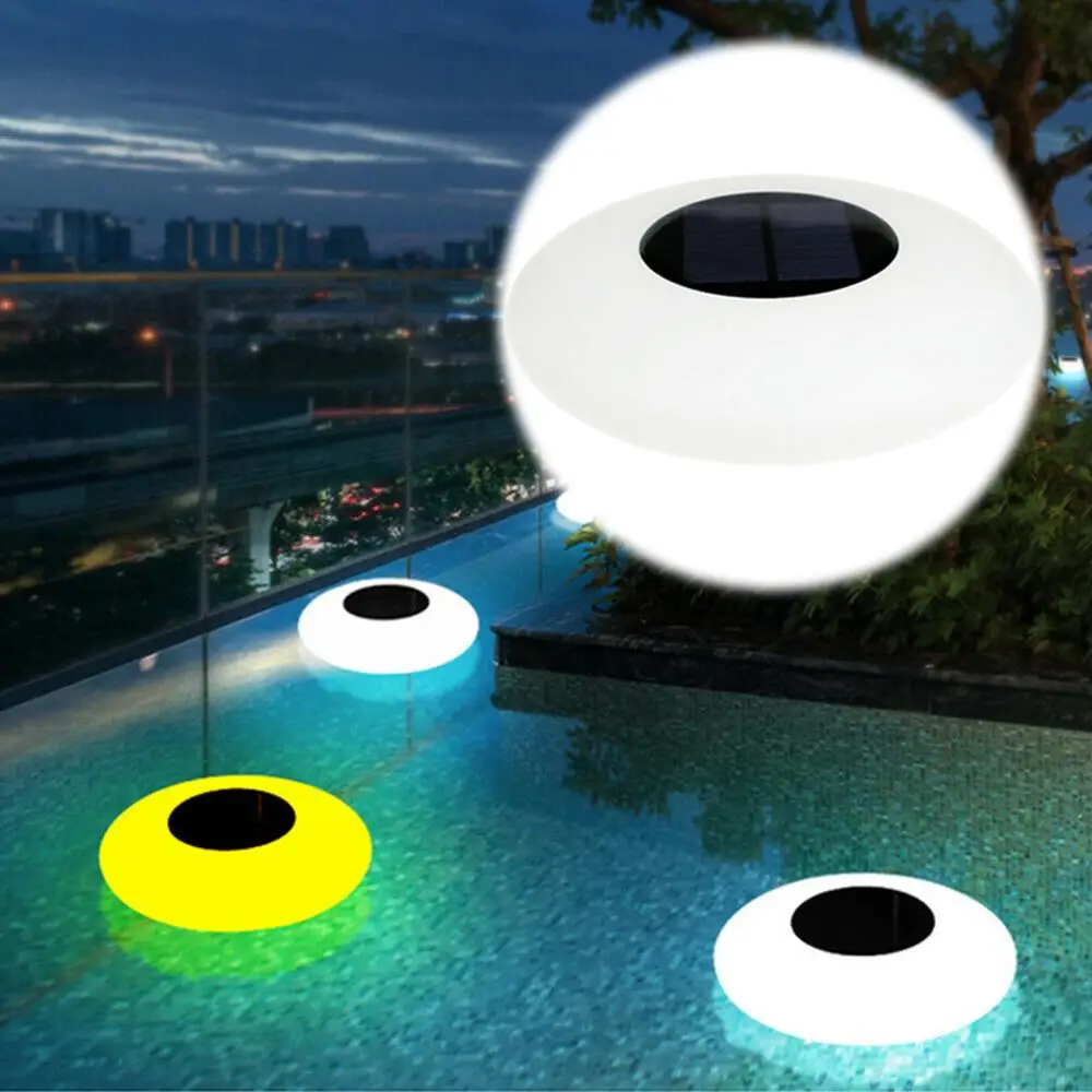 Outdoor Partito Romantico Decor Colorful Solar Powered Impermeabile Gonfiabile Galleggiante Ha Condotto La Luce Di Notte Yard Garden Pool Pond Lampada