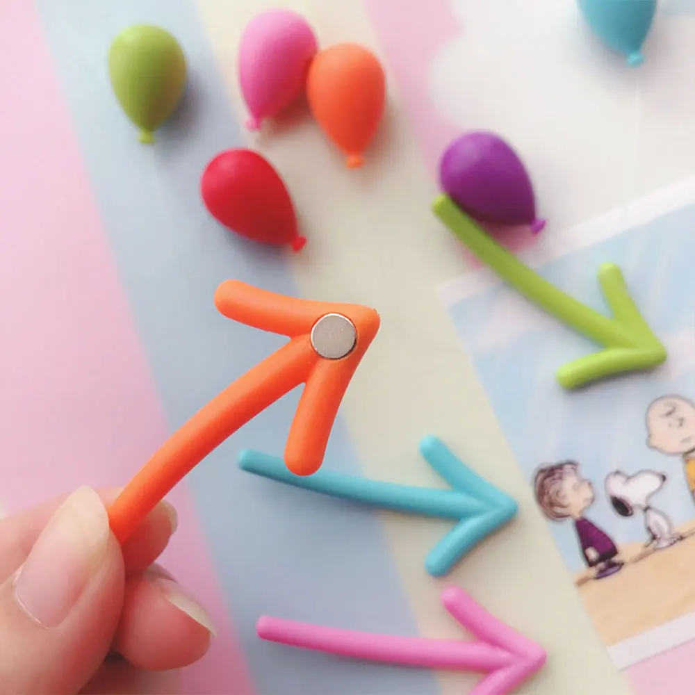 Magnetic Fridge Stickers Decoration Gift Kitchen Cute Balloon Arrow Whiteboard Message Anime