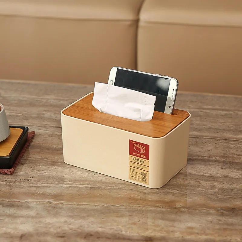 

TAYHee Household Creative Simple Tissue Box Sanitary Ware European Style Tissue Box Living Room Remote Control Storage Toilet Pa