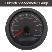 Neue Tacho Gauge 120 km/h 200 km/h Mit Links Rechts Fernlicht Anzeige Lichter Auto Boot speed Meter Ohne GPS Antenne