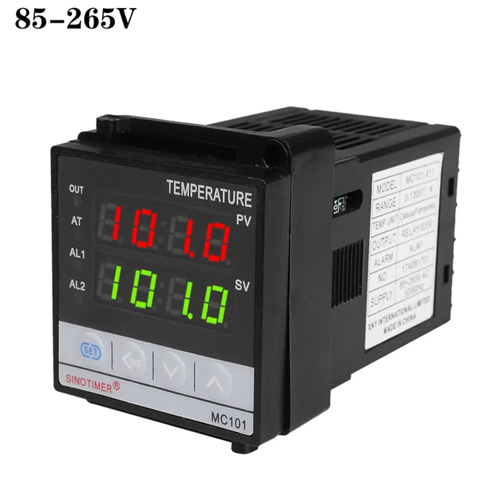 PID-Temperaturregler REX-C100 eingestellt+K Thermoelement 0-1300 °C Digitaler 