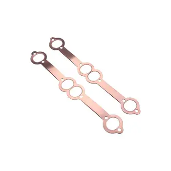

FOR SBC Oval Port 1.8 x 1.5 in Coppers Header Exhaust Gaskets Reusable Fits all for Chevy SB 283-327-350-383-400 Engines
