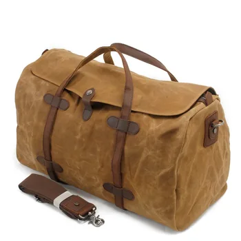 

High Quality Designer Men Duffle Bag Leisure Waterproof Travel Bag Luggage On Business Trip Large Capacity Canvas Bags