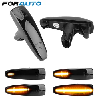 

2 pieces Amber Dynamic LED Fender Side Marker Turn Signal Lights Yellow 8351A001 For Mistubish Lancer EVO X Smoke LED Light