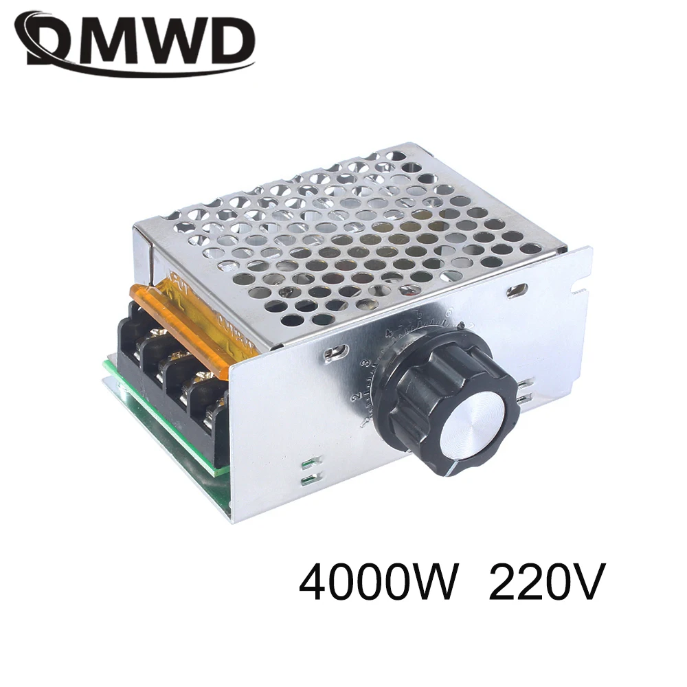 1PC 4000W 220V High Power Voltage Regulators SCR Speed Controller Electronic Regulator Governor Thermostat free shipping | Обустройство