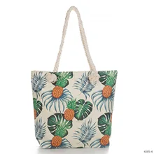 AliExpress, лидер продаж, фруктовое белье, переносная сумка на плечо, с рисунком ананаса, дорожные аттракционы, толстая веревка, напечатанная сумка, Женская цельная