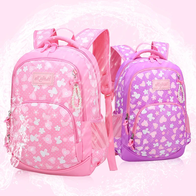 

New Style Schoolbag for Elementary School Students Girl'S 1-6 Grade Cute Waterproof Girls School Bag