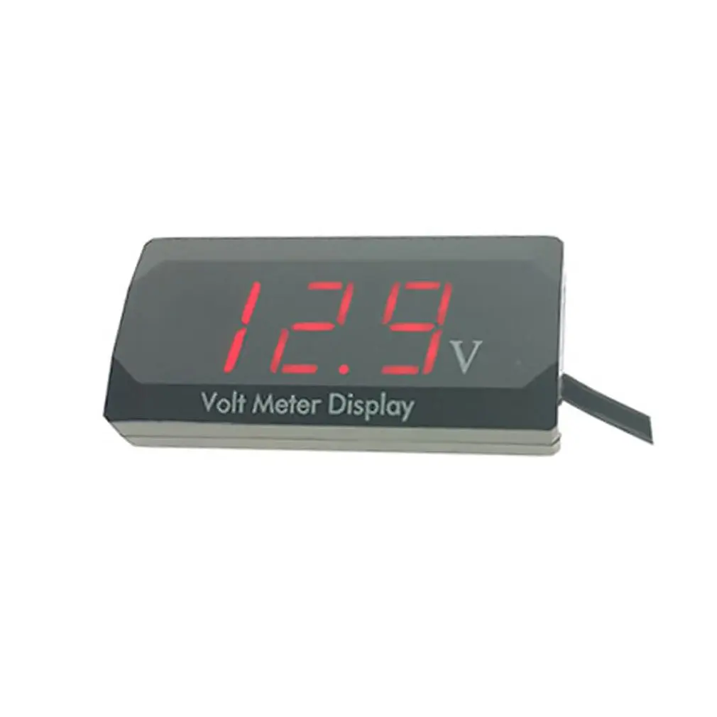 

Car Digital Display Voltmeter 12V Voltmeter Universal Modified Digital Voltmeter Car Accessories Durable