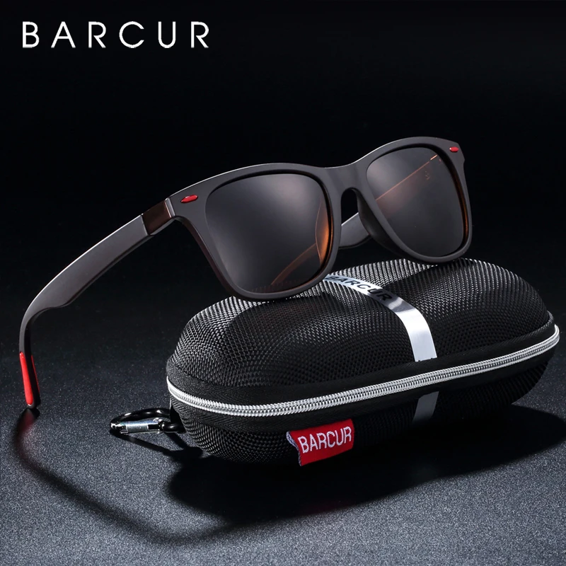 BARCUR трендовые TR90 поляризованные солнцезащитные очки Женские квадратные очки мужские солнцезащитные очки винтажные унисекс очки мужские UV400