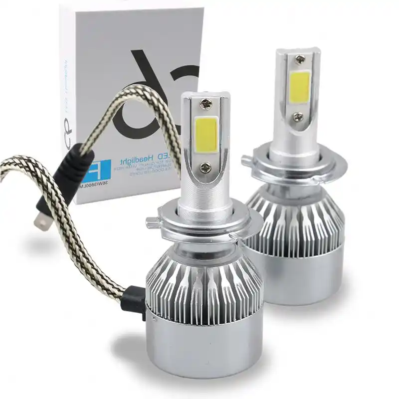 2 Pieces H4 9-32V 36W LED Headlight Bulbs Lamp Super Bright 6000K 8000LM